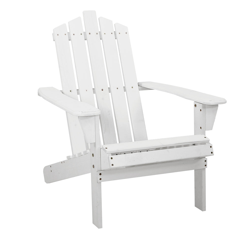 Outdoor Lounge Patio Sun Chair - White