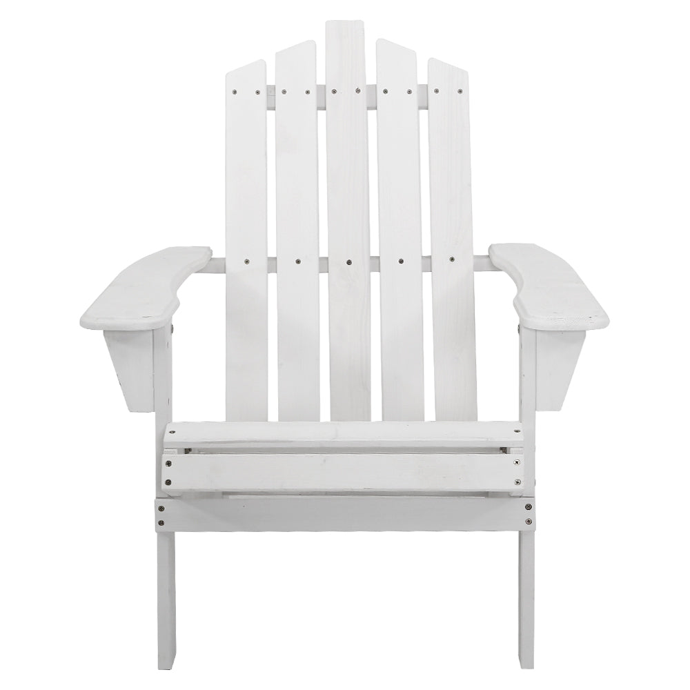 Outdoor Lounge Patio Sun Chair - White