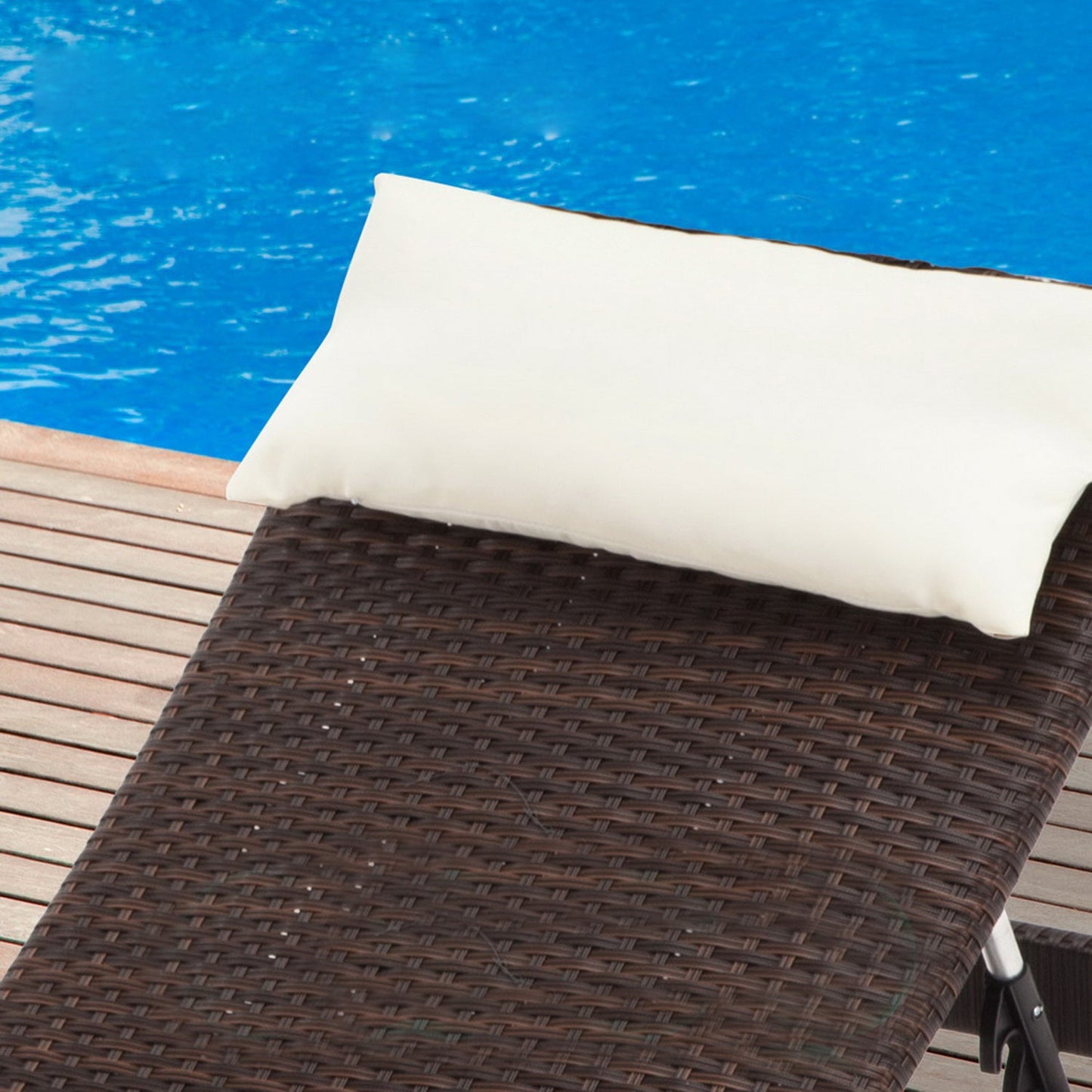 Outdoor Sun Lounge Bed - Set of 2