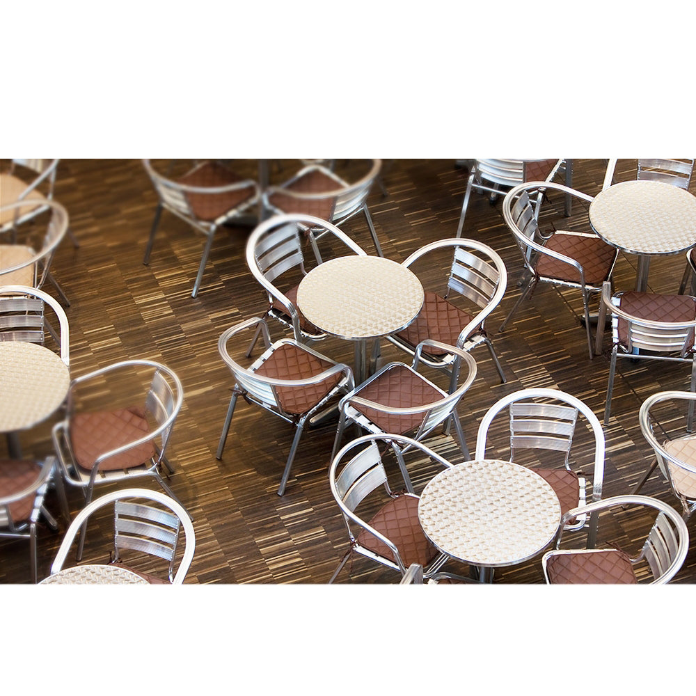 Outdoor Adjustble Round Bar Table - Aluminum
