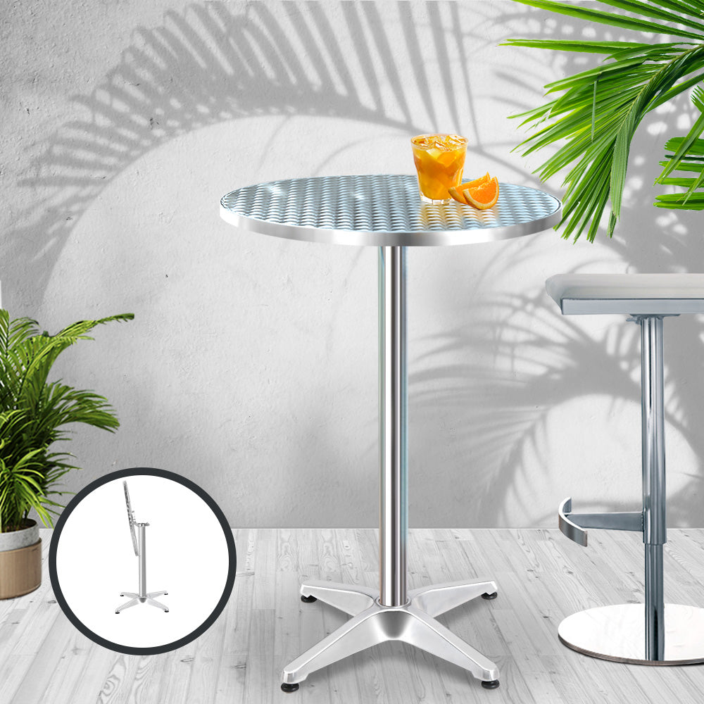 Outdoor Adjustble Round Bar Table - Aluminum
