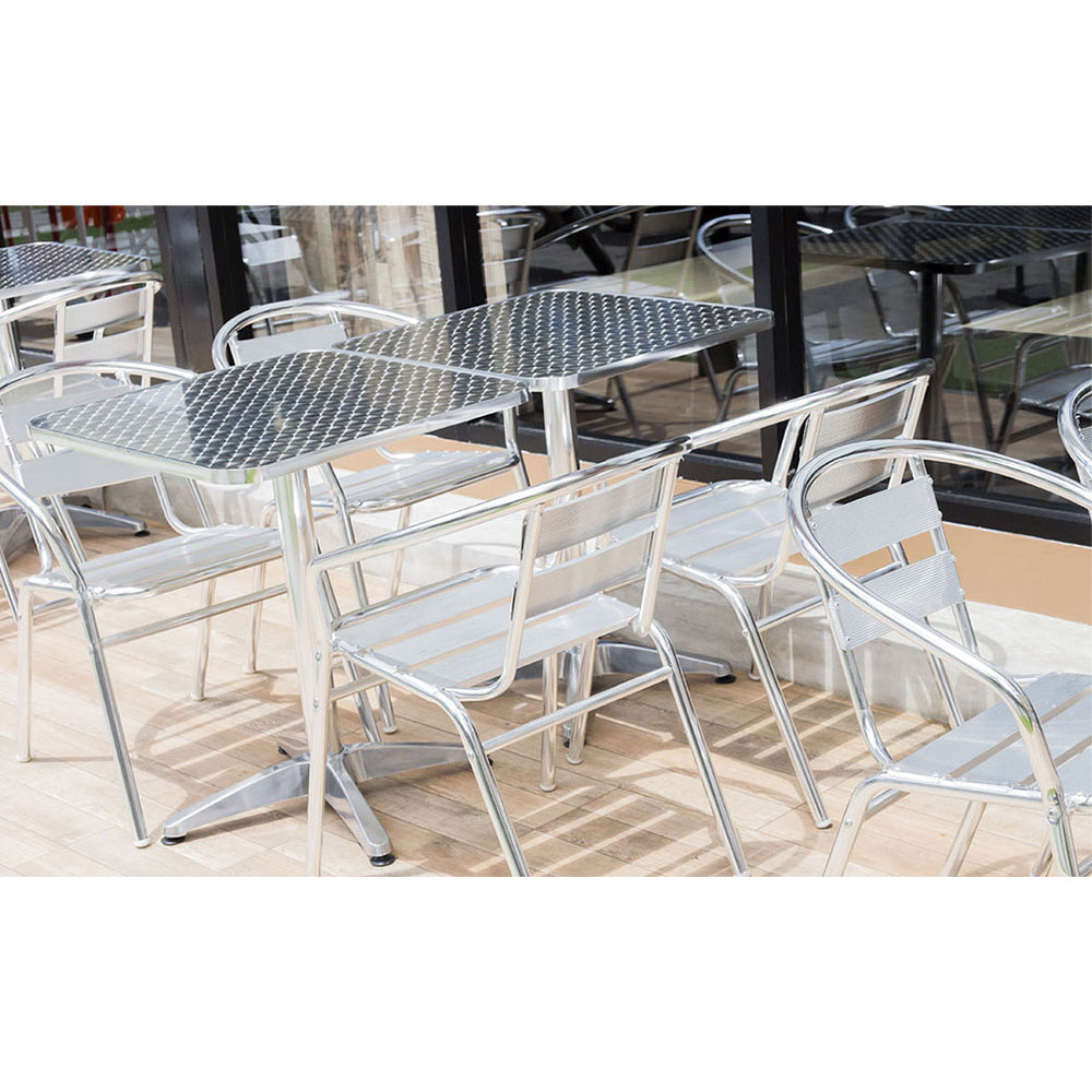 Outdoor Adjustble Square Bar Table - Aluminum