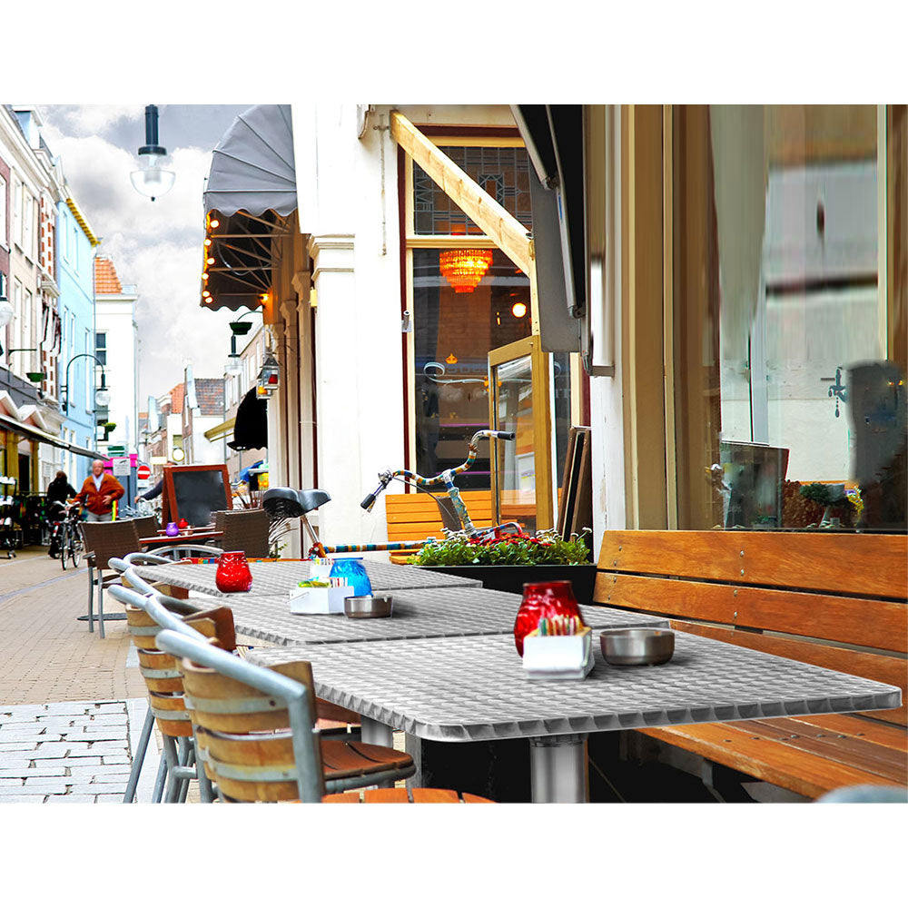 Outdoor Adjustble Square Bar Table - Aluminum