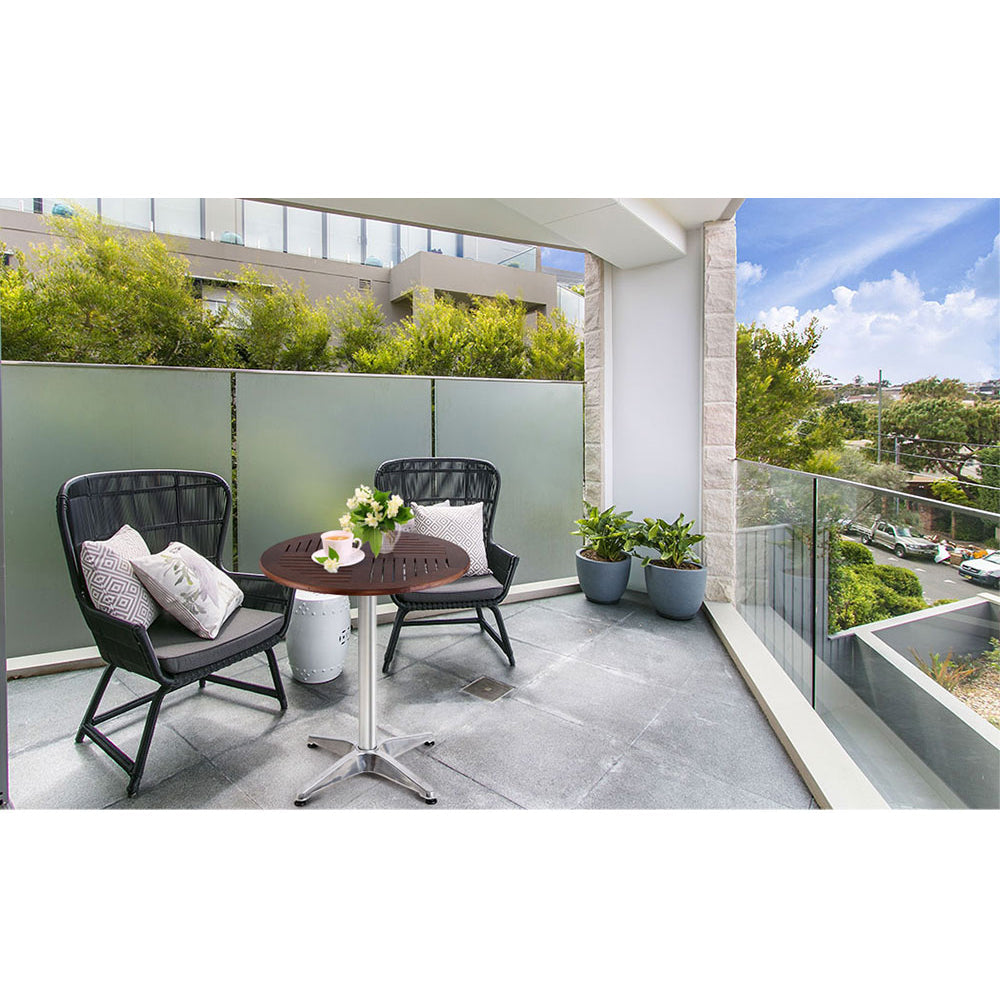 Outdoor Adjustble Round Bar Table - Top Wood