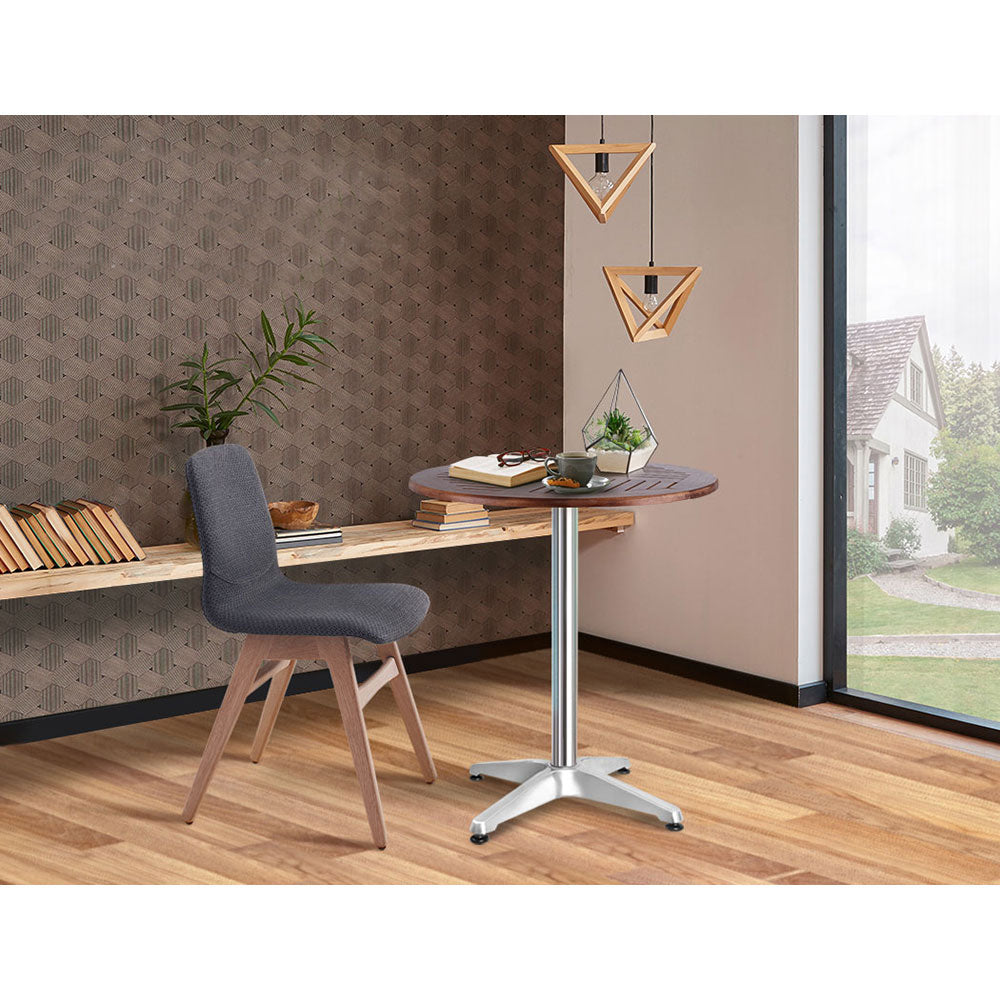 Outdoor Adjustble Round Bar Table - Top Wood