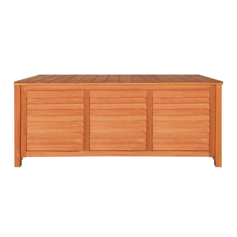 Indoor Outdoor Fir Wood Storage Container Bench Box - 50KG Capacity