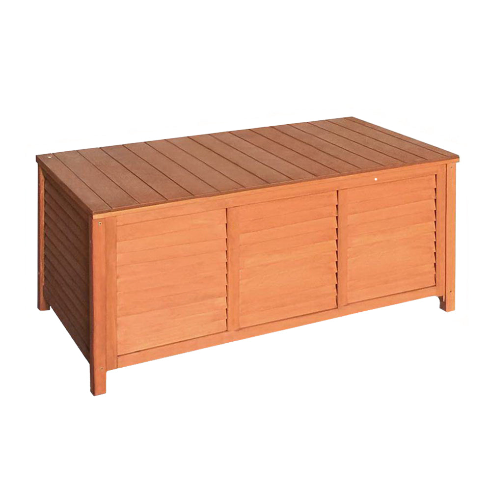Indoor Outdoor Fir Wood Storage Container Bench Box - 50KG Capacity