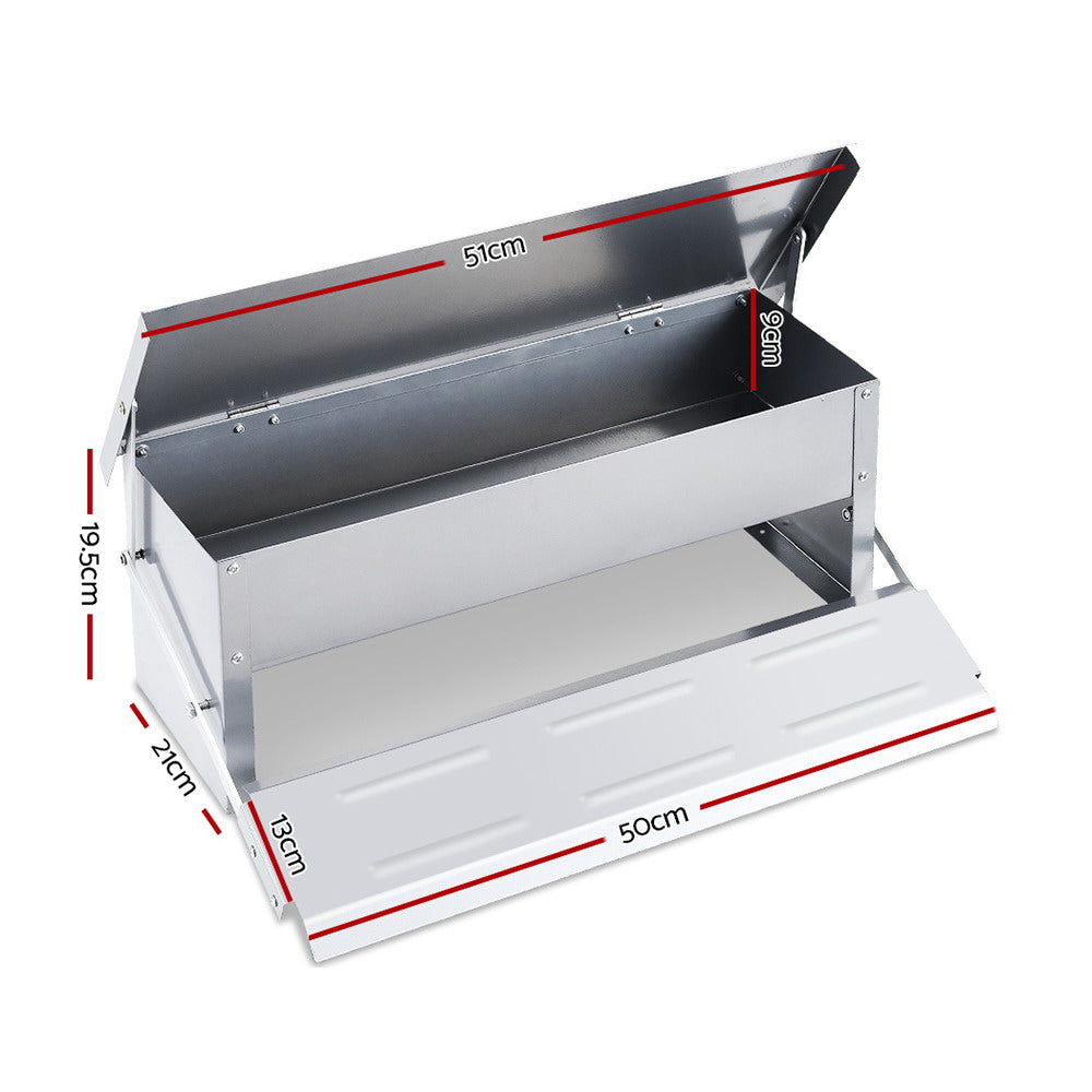 Auto Chicken Feeder Automatic Poultry Self Opening - 5KG Capacity