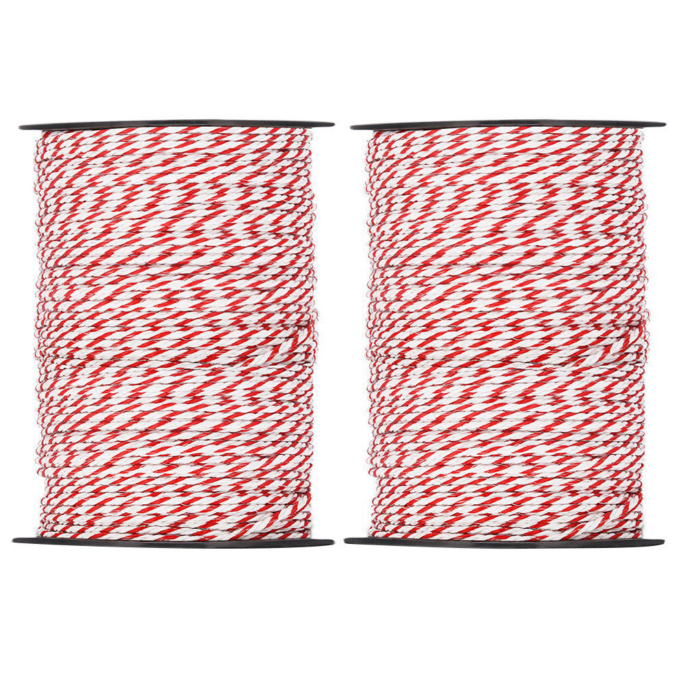 Electric Poly Tape Fence Wire Temporary Fencing Kit - 1000M