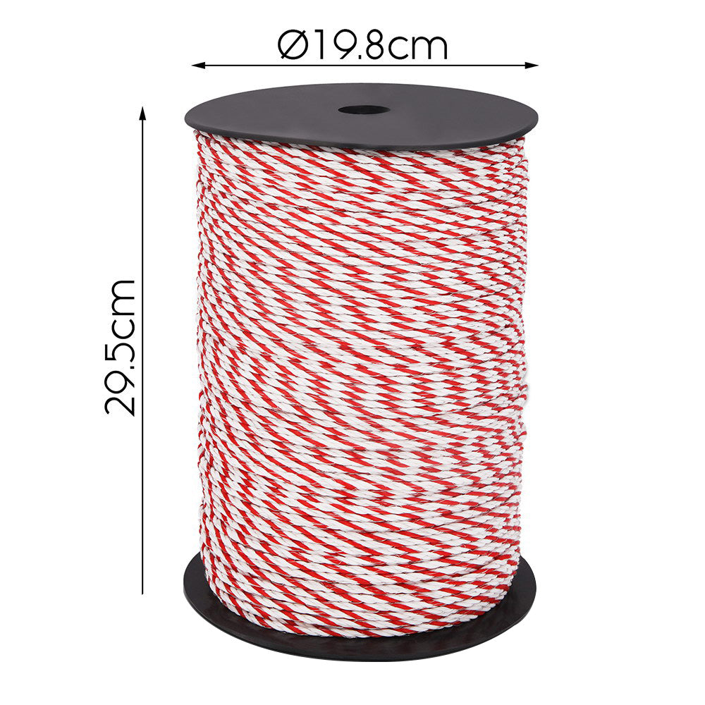 Electric Poly Tape Fence Wire Temporary Fencing Kit - 1000M