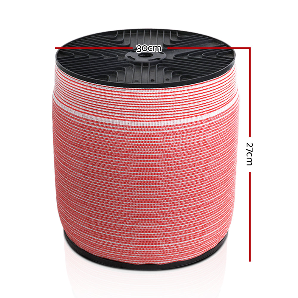 Electric Wire Ploy Tape Stainless Steel Temporary Fencing Kit - 1200M