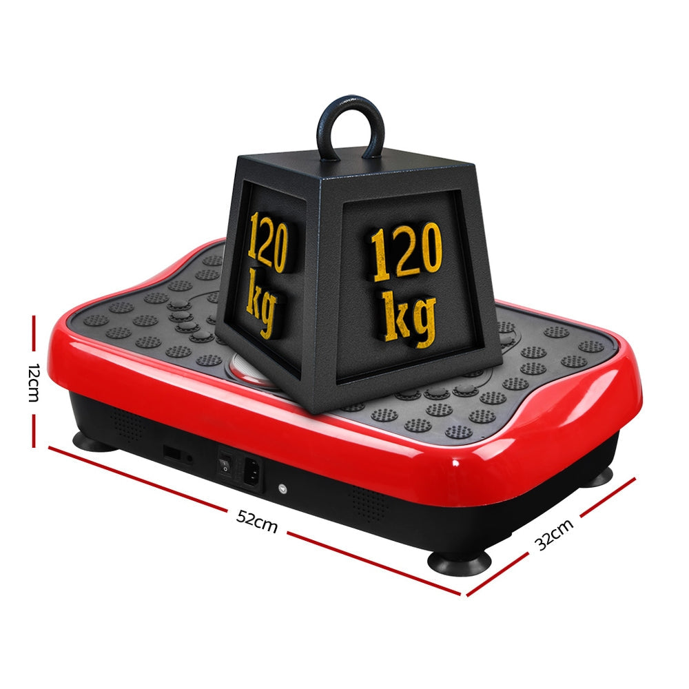 Vibration Machine Platform Plate Exercise Fit Gym Home - Red
