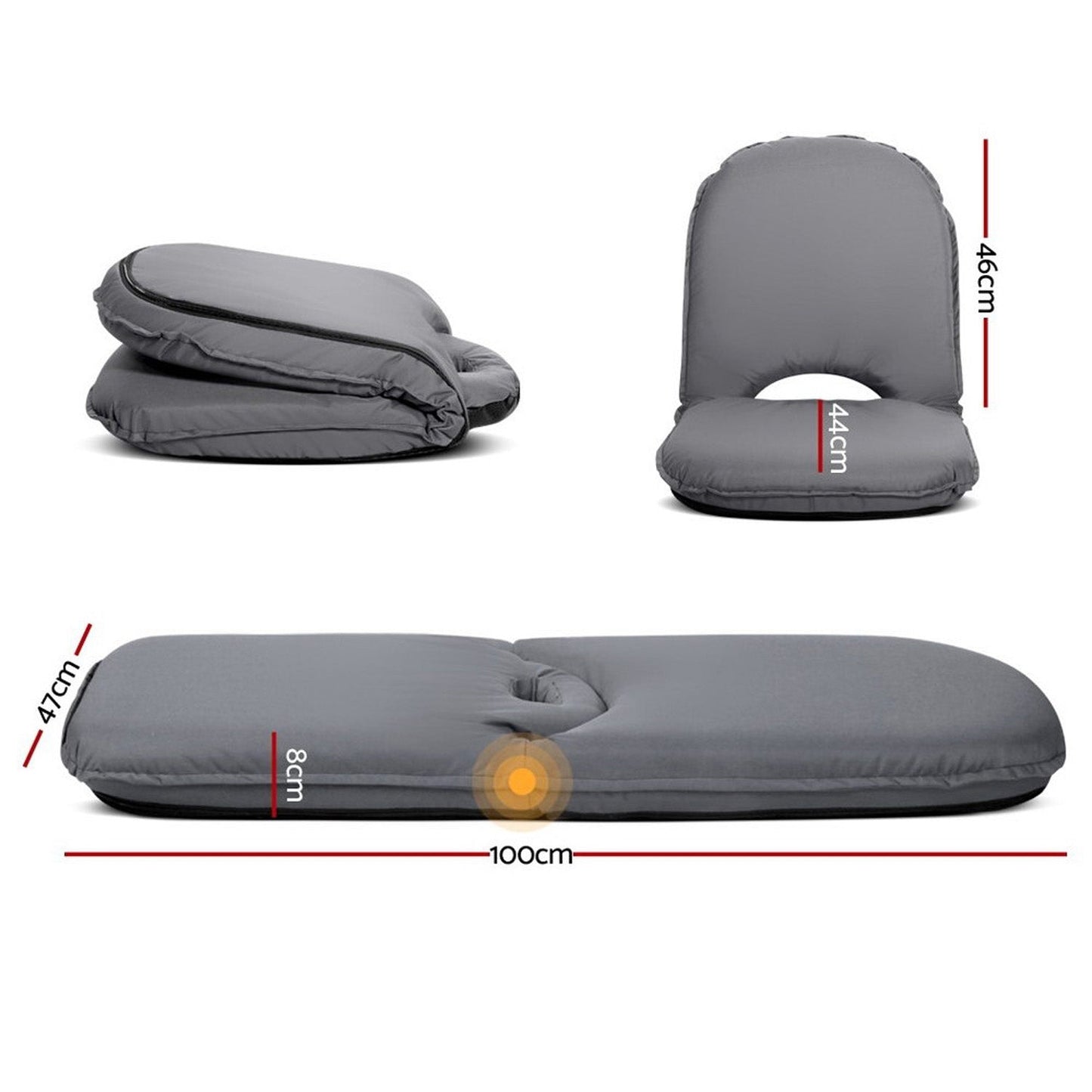 Foldable Sofa Chair - Grey