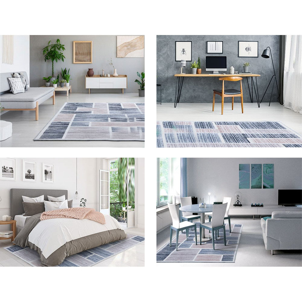 Short Pile Anti Slip Floor Rug - 120x170cm
