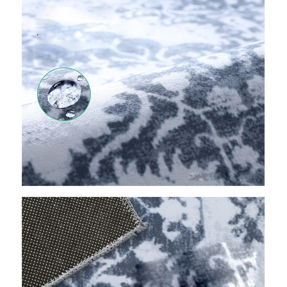 Soft Short Pile Area Floor Rug 160x230 - Blue