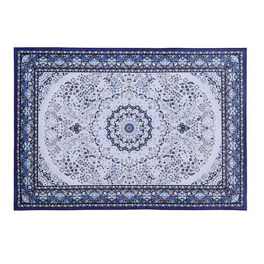 Soft Short Pile Floor Rug 200x290 - Blue