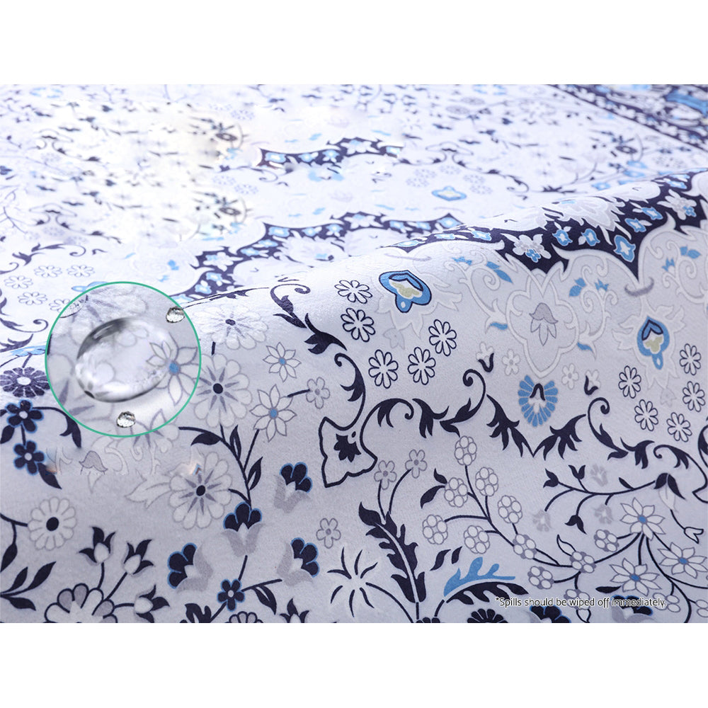 Soft Short Pile Floor Rug 200x290 - Blue