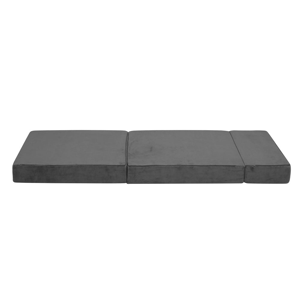 Bedding Folding Foam Portable Polyester Mattress - Grey