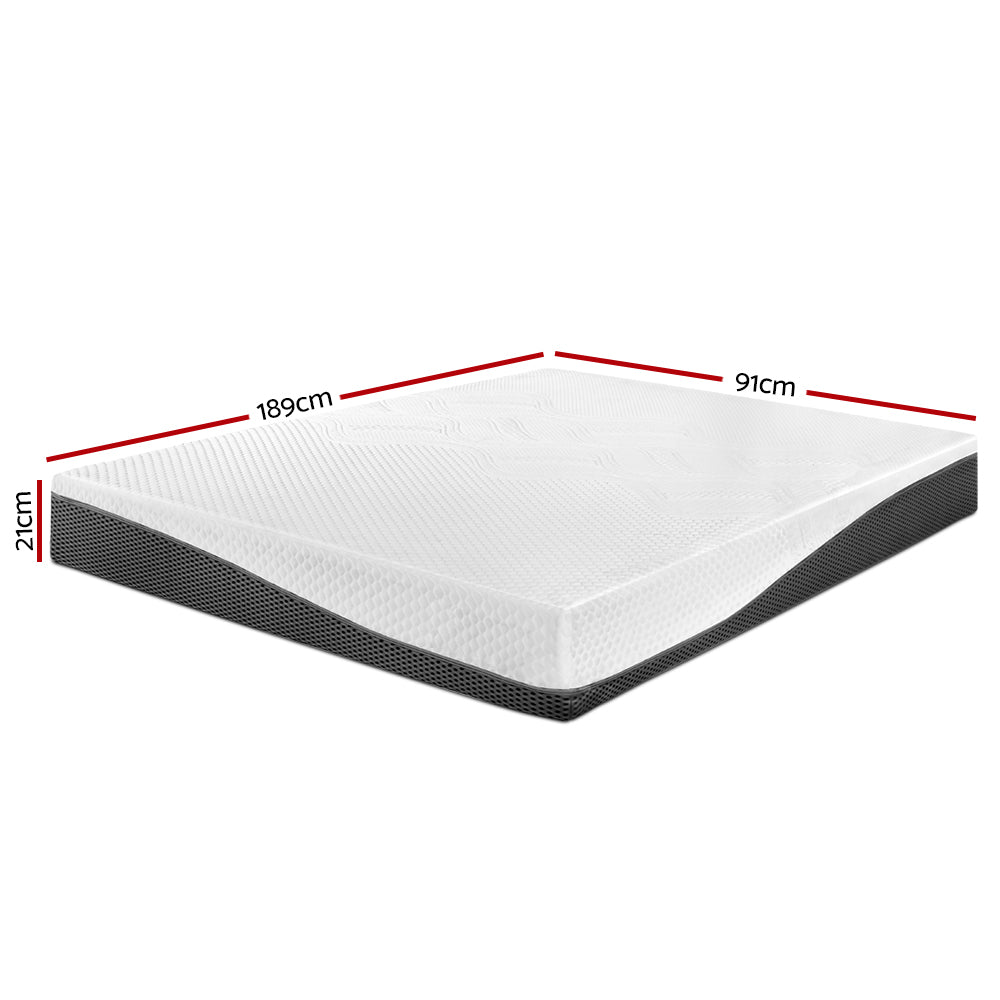 Cool Gel Memory Foam Bed Mattress - Single