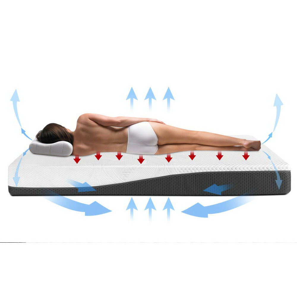 Cool Gel Memory Foam Bed Mattress - Single