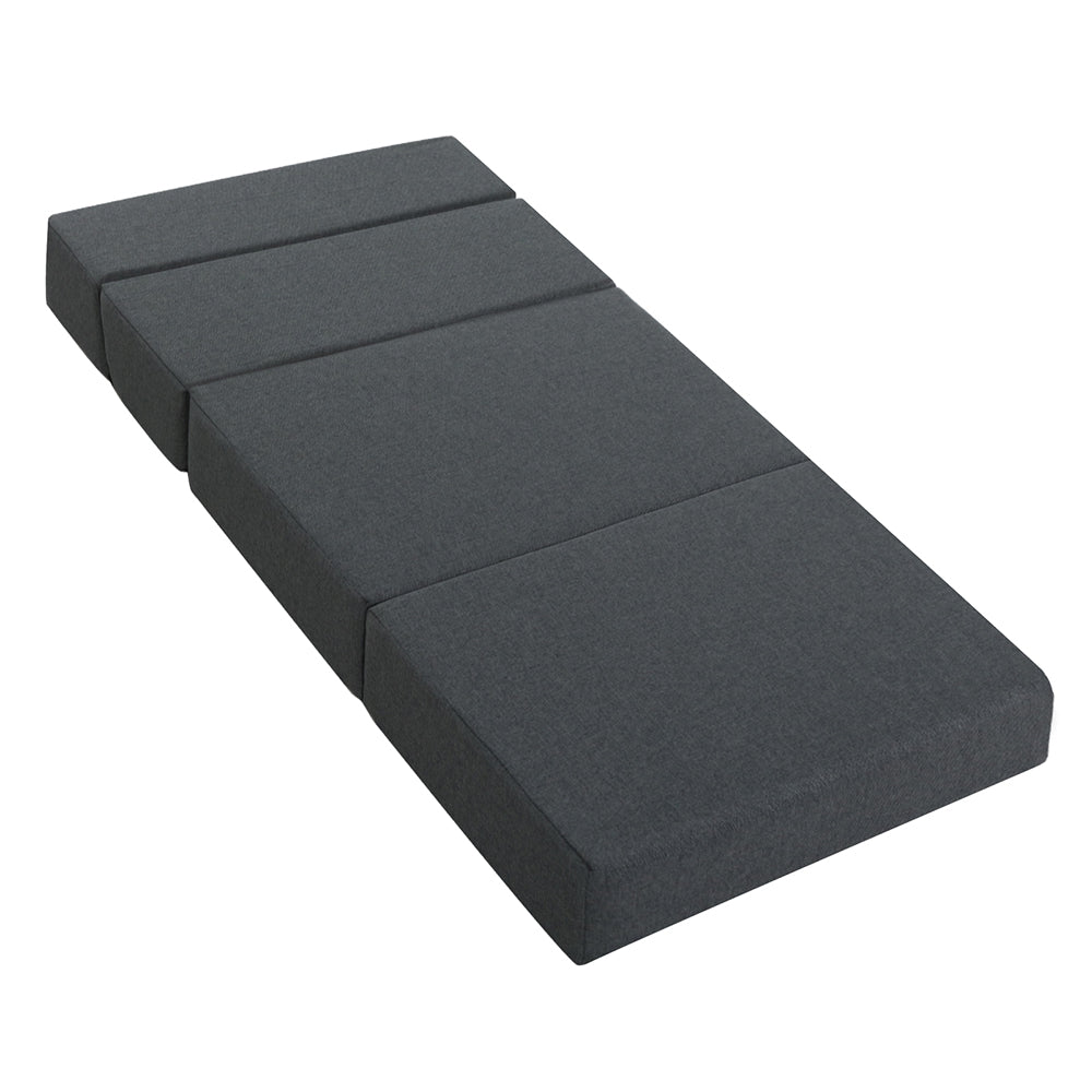 Portable Folding Bed Mattress - Dark Grey