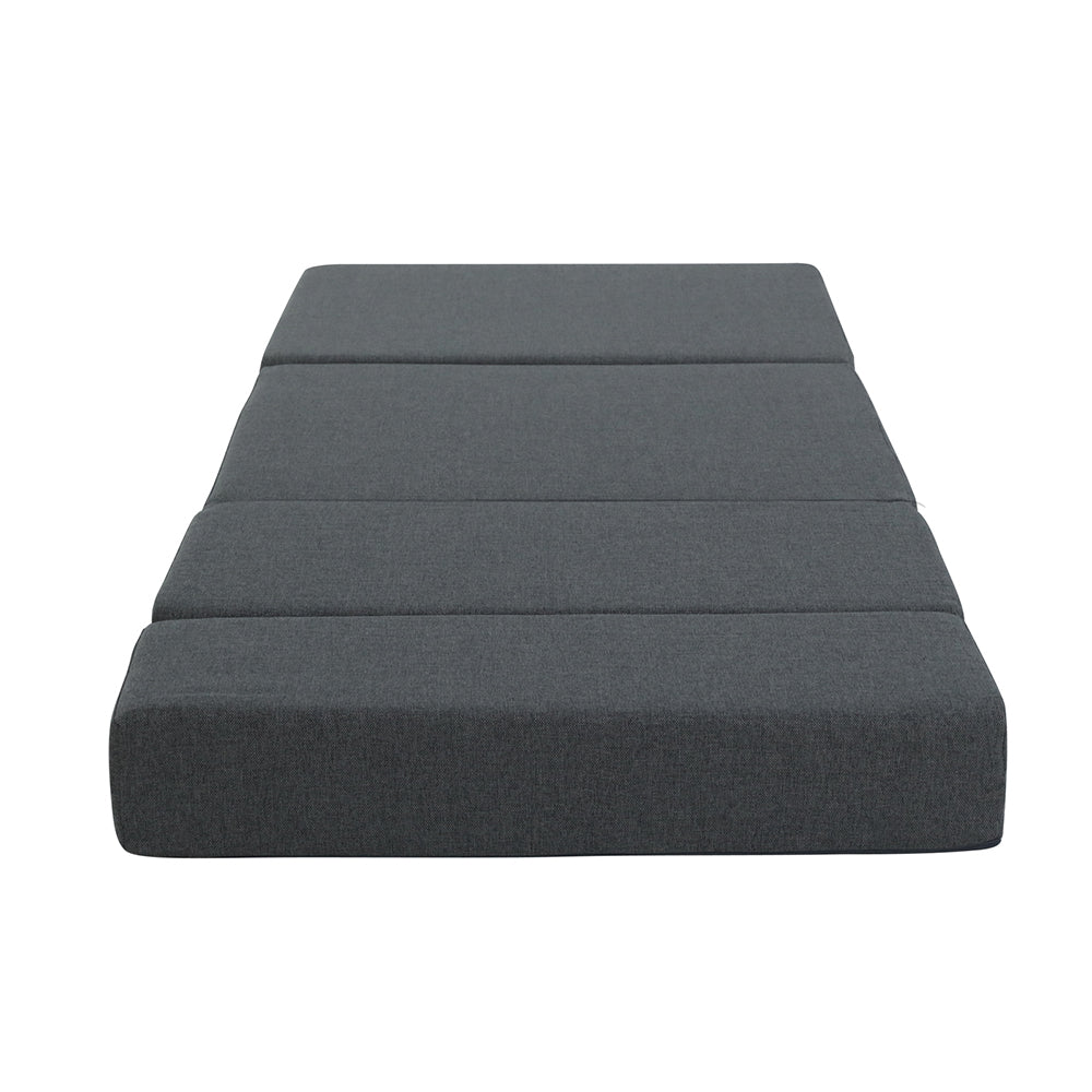 Portable Folding Bed Mattress - Dark Grey