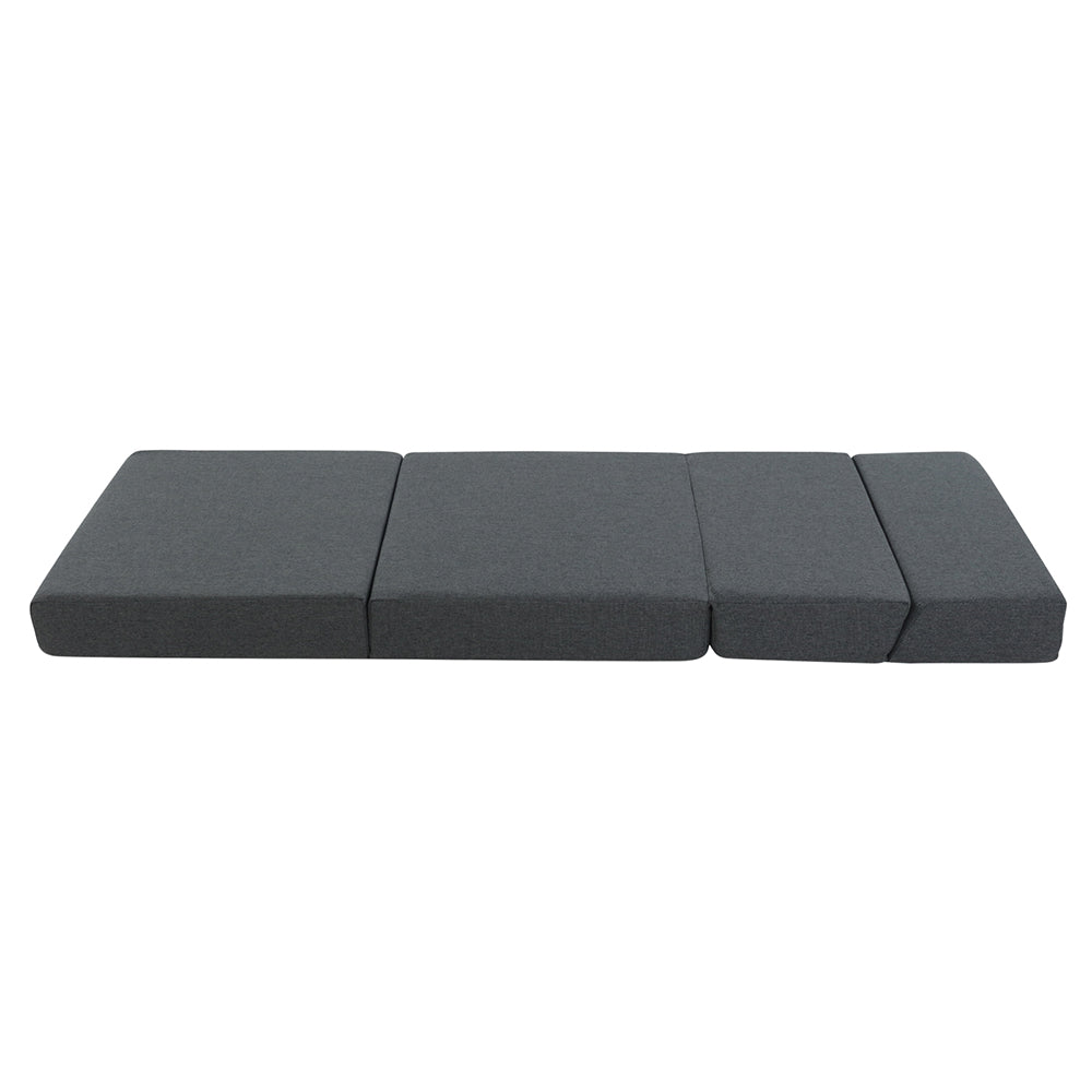 Portable Folding Bed Mattress - Dark Grey