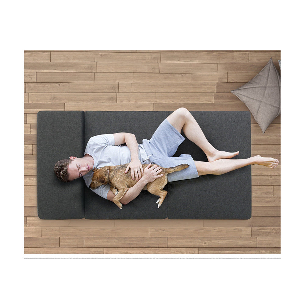 Portable Folding Bed Mattress - Dark Grey