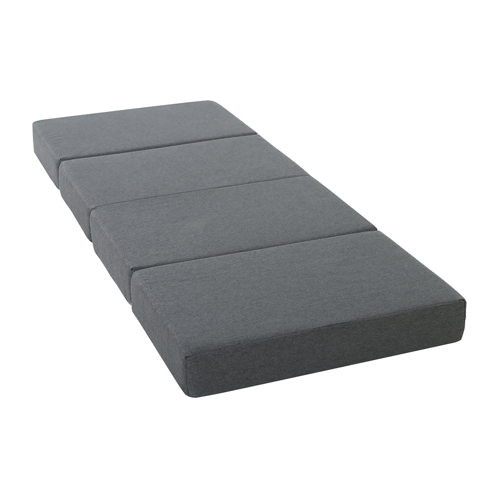 Portable Folding Bed Mattress - Dark Grey