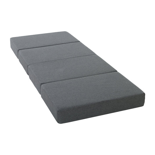 Portable Folding Bed Mattress - Dark Grey