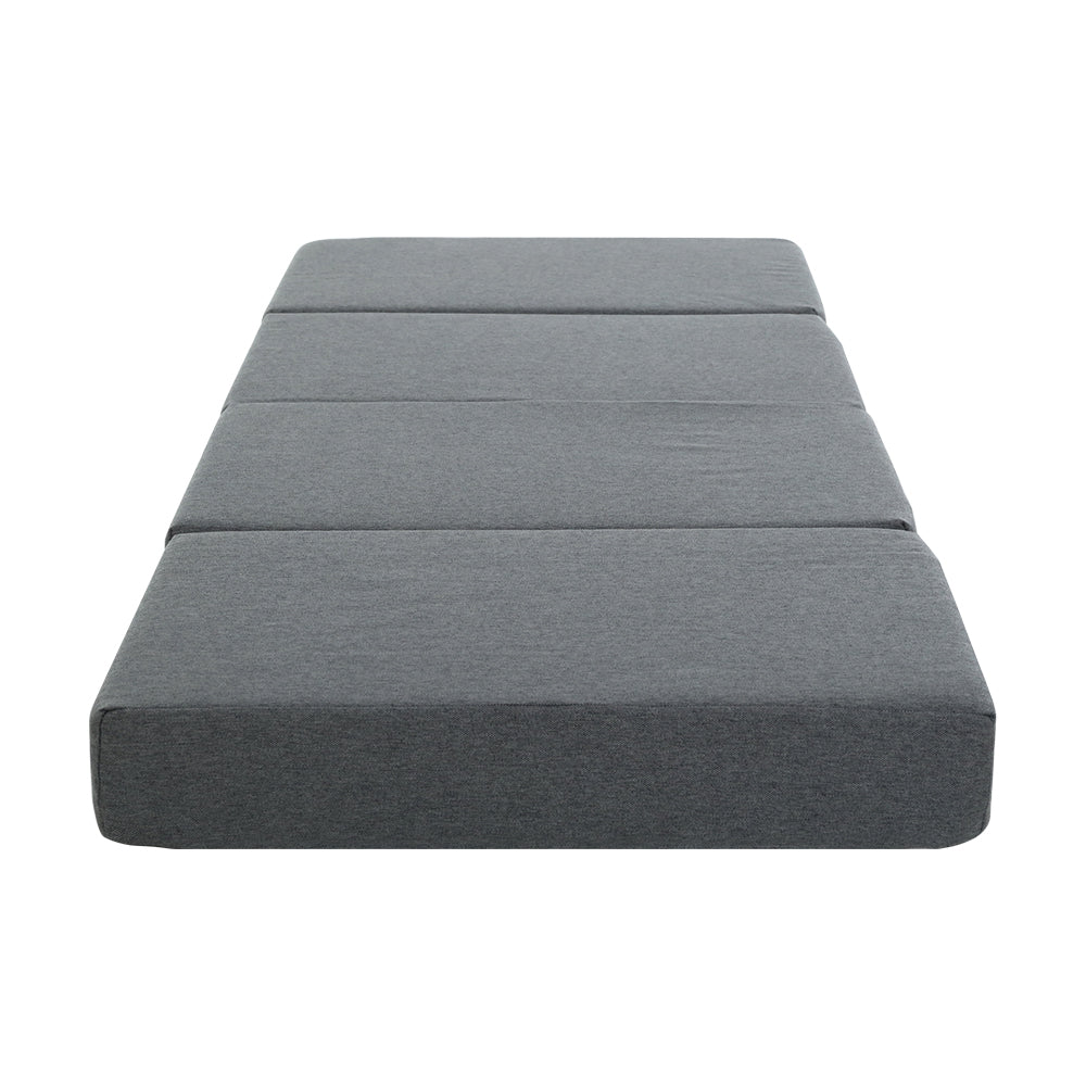 Portable Folding Bed Mattress - Dark Grey