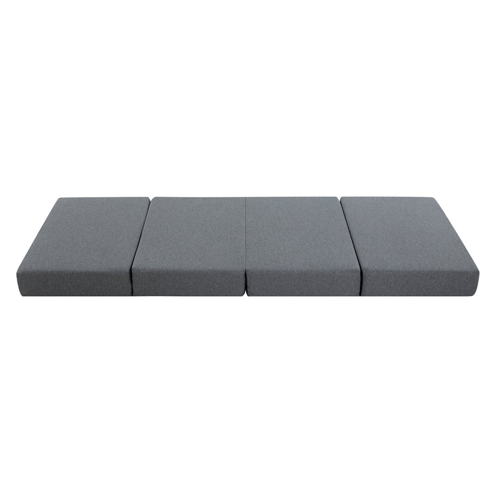 Portable Folding Bed Mattress - Dark Grey