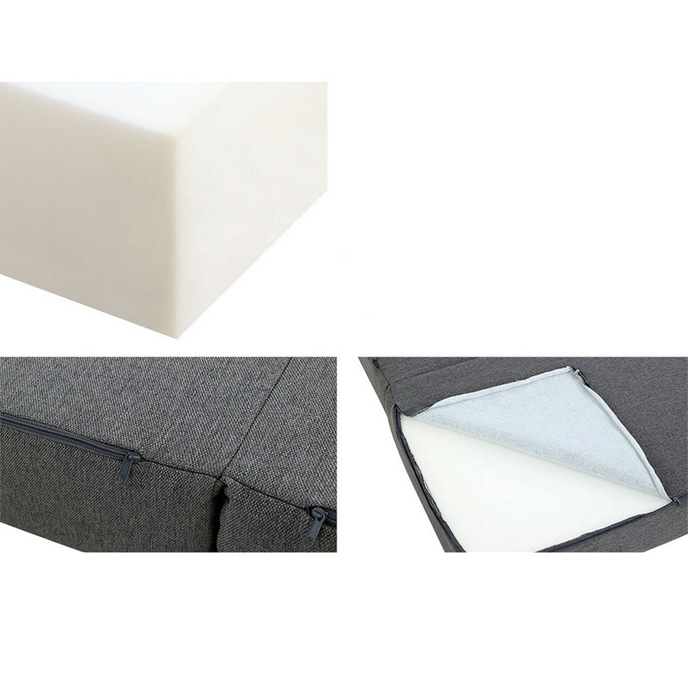 Portable Folding Bed Mattress - Dark Grey