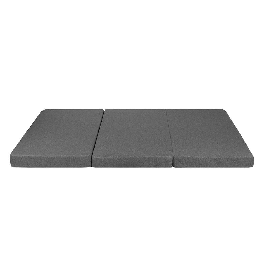 Bedding Foldable Foam Mattress Portable Mat Double - Dark Grey