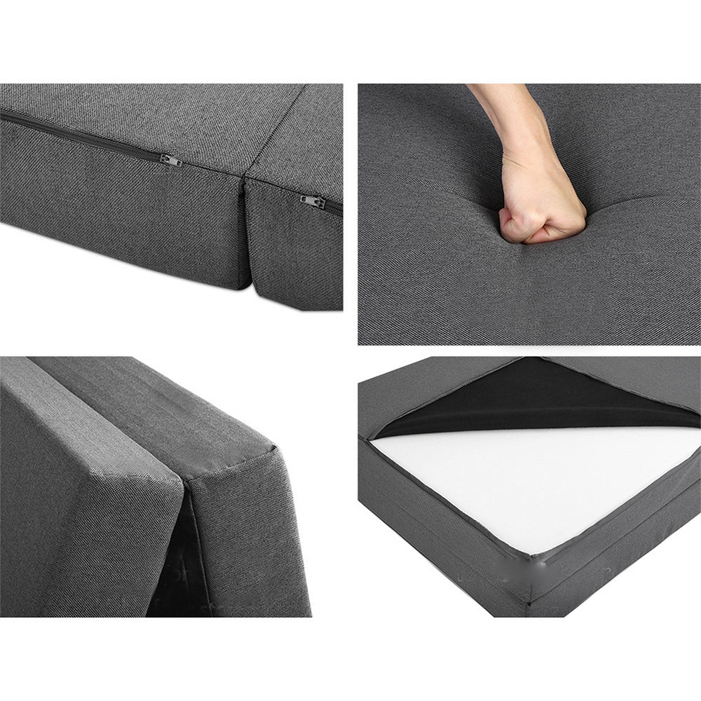 Portable Folding Mattress - Dark Grey