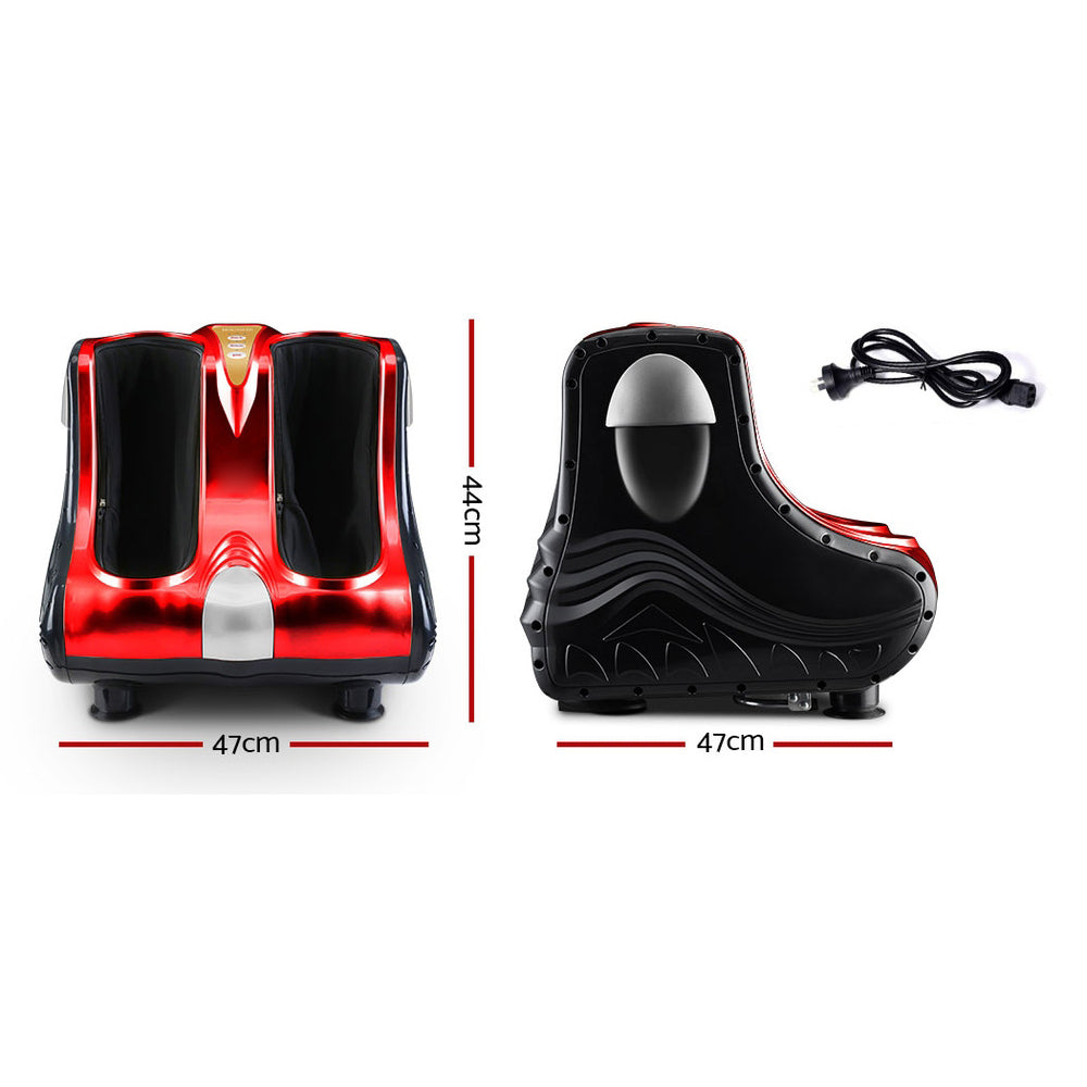 Shiatsu Ankle Calf Foot Massager - Red