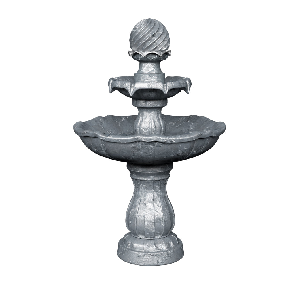 Solar Powered Garden Water Fountain 3 Tiers Black