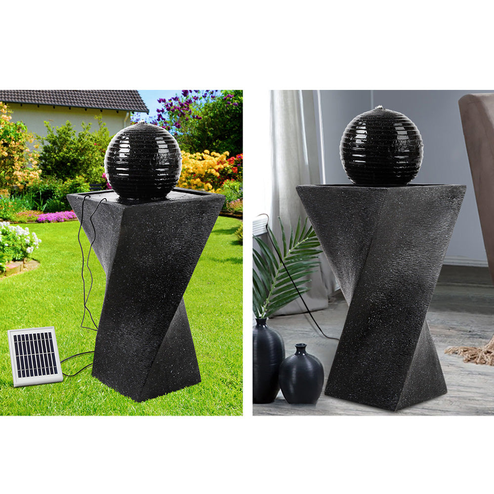 Solar Powered Water Fountain - 4 LED Lights