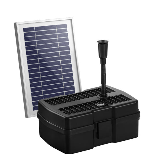 Solar Pond Pump with Eco Filter Box Water Fountain Kit - 9V