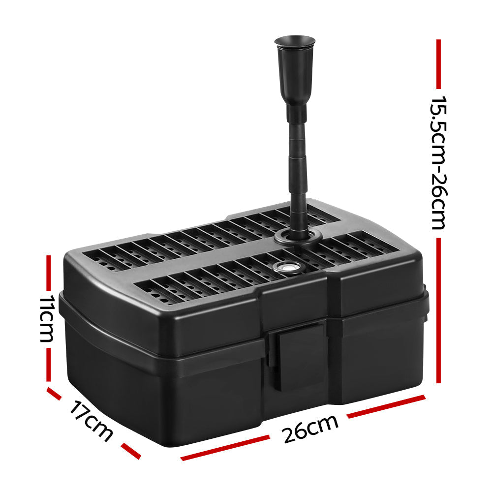 Solar Pond Pump with Filter Box Water Fountain Kit - 5ft