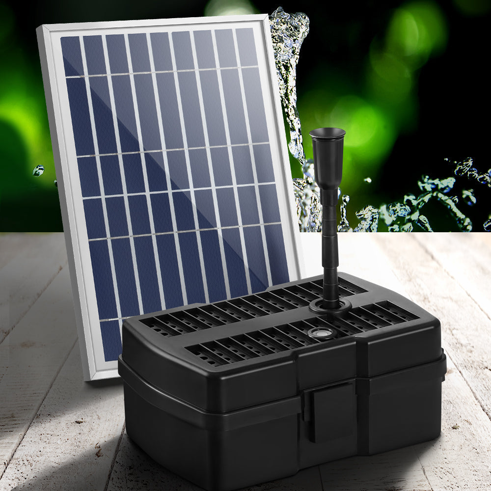 Solar Pond Pump with Filter Box Water Fountain Kit - 5ft