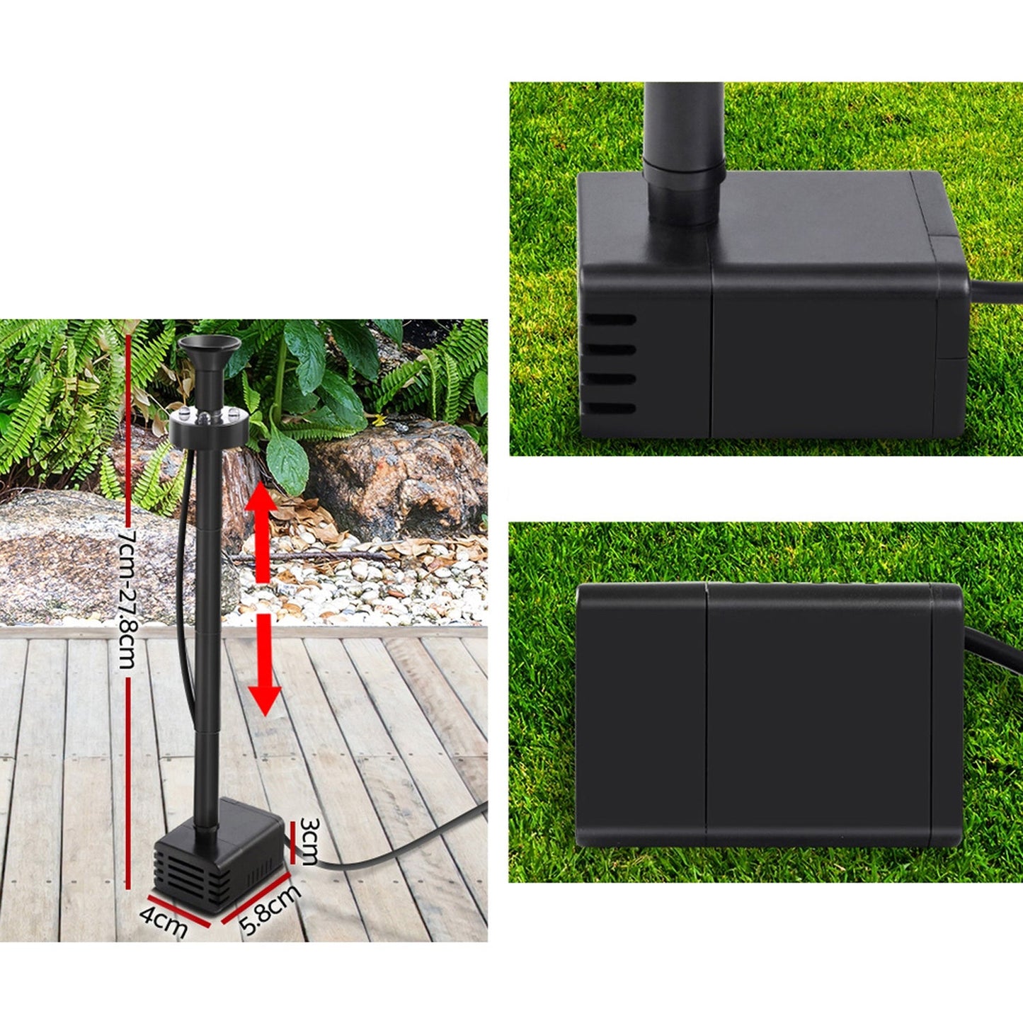 Solar Powered Water Pump Garden Water Fountain