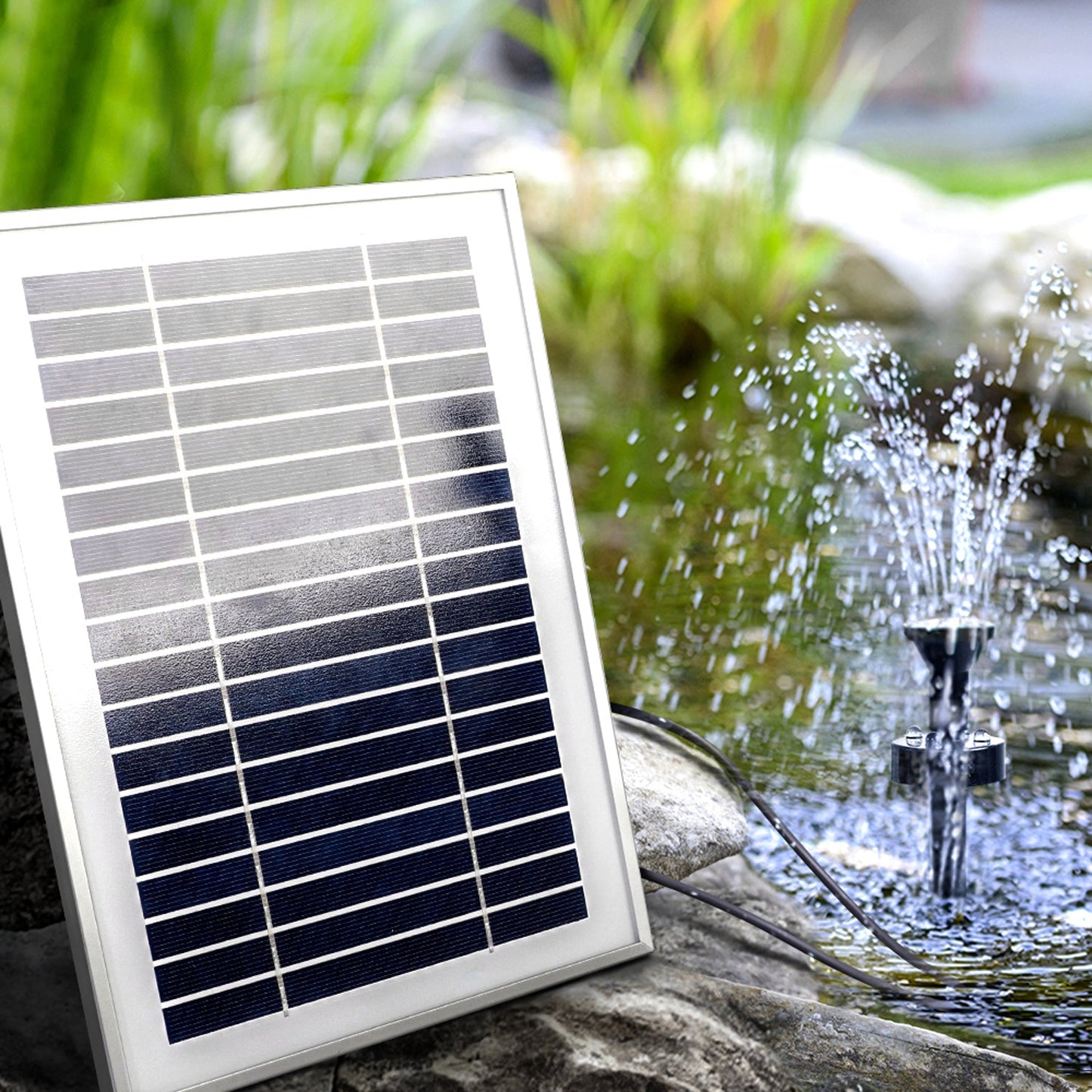 Solar Powered Water Pump Garden Water Fountain