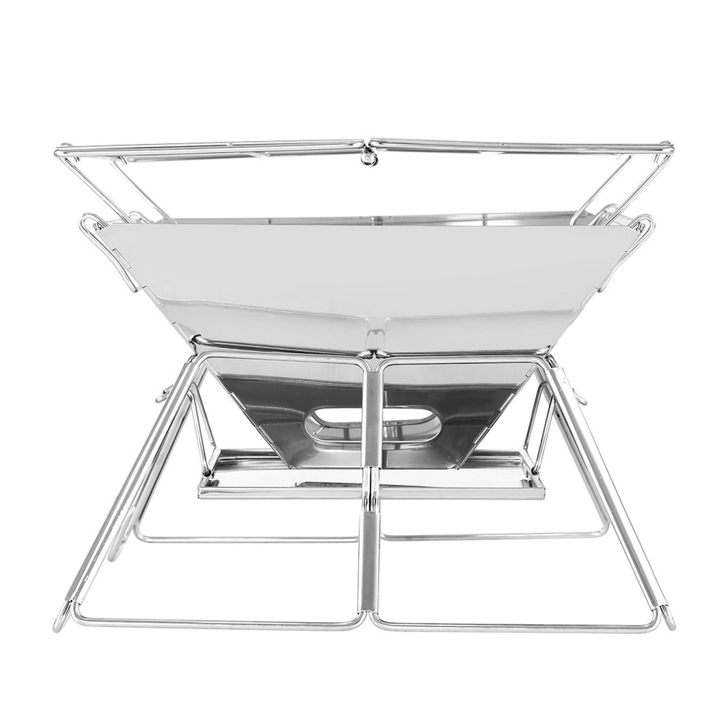 Stainless Steel Barbecue Fire Pit - 2 in 1