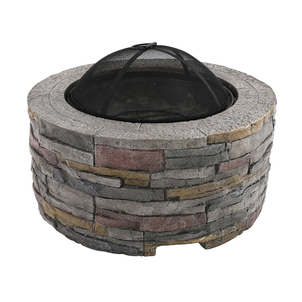Outdoor Garden Fire Pit Table Set
