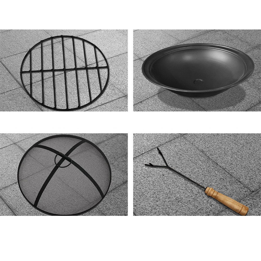 Outdoor Garden Fire Pit Table Set