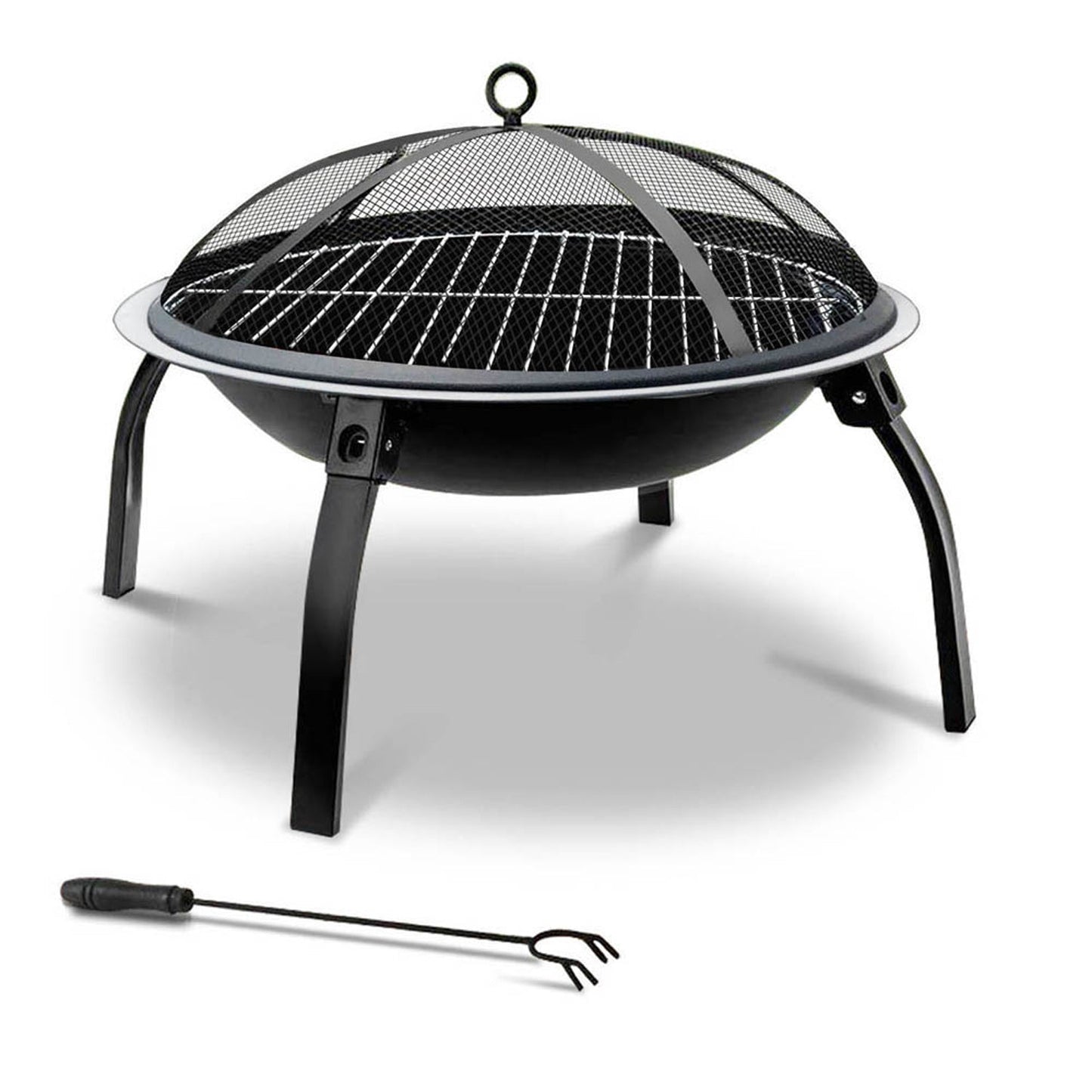 Outdoor Barbecue Fire Pit - 30 Inches