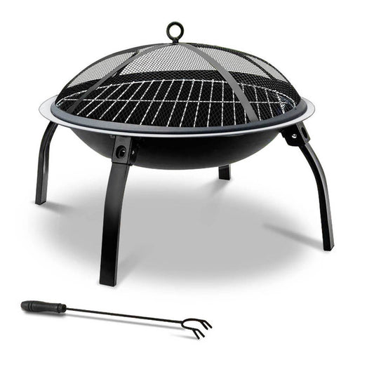 Outdoor Barbecue Fire Pit - 30 Inches