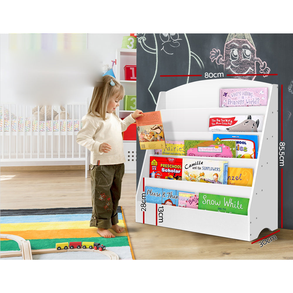 Kids Books and Magazine Organiser Shelf - 5 Tiers