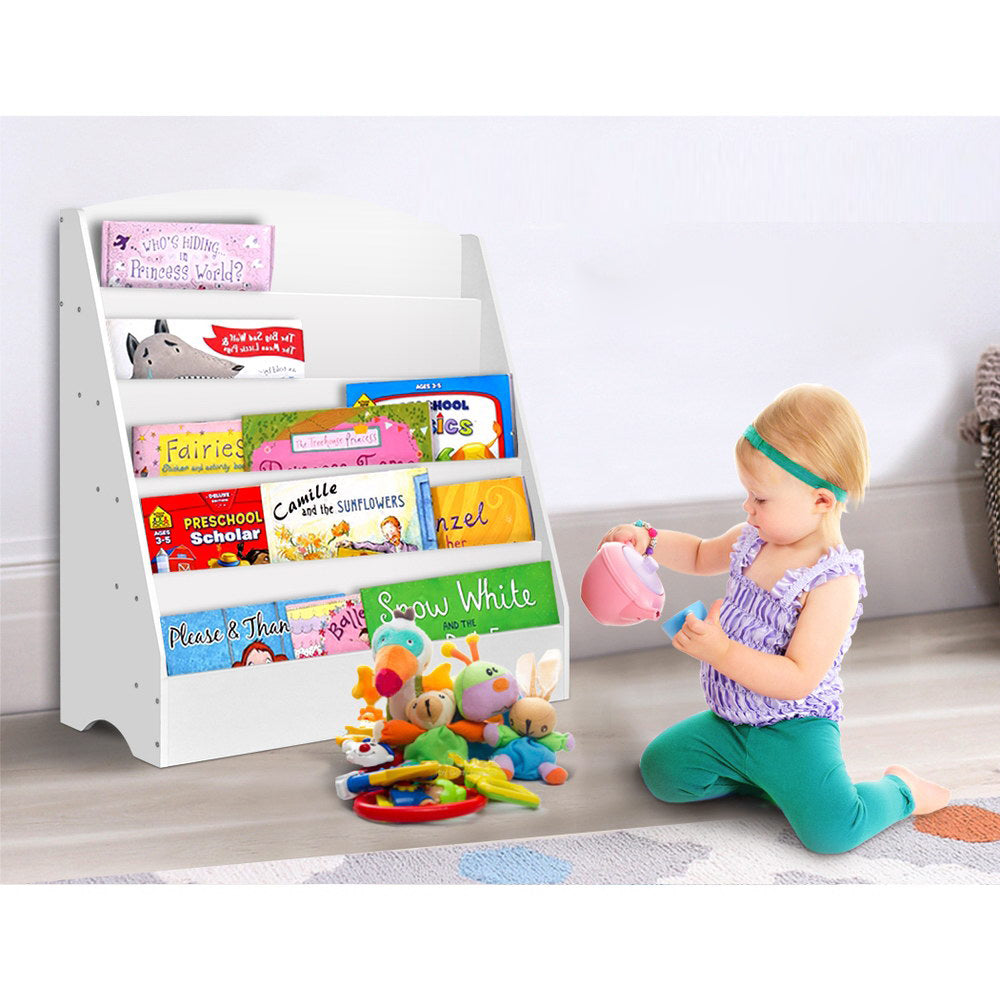Kids Books and Magazine Organiser Shelf - 5 Tiers